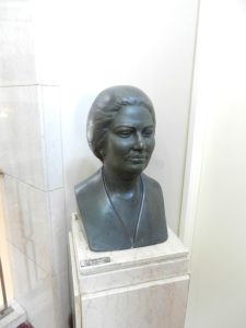 A bust of Oum Kalthoum at the Cairo opera house.