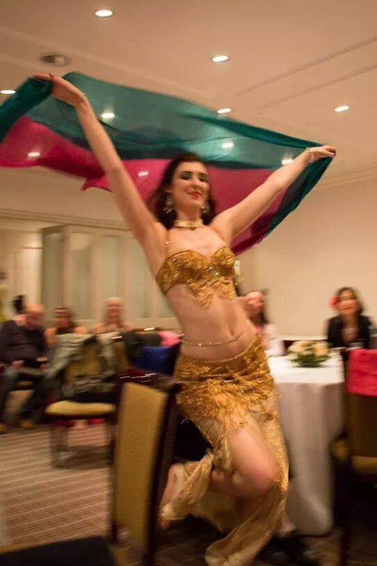 Bellydance performance by Rachael at a charity event in Oxford